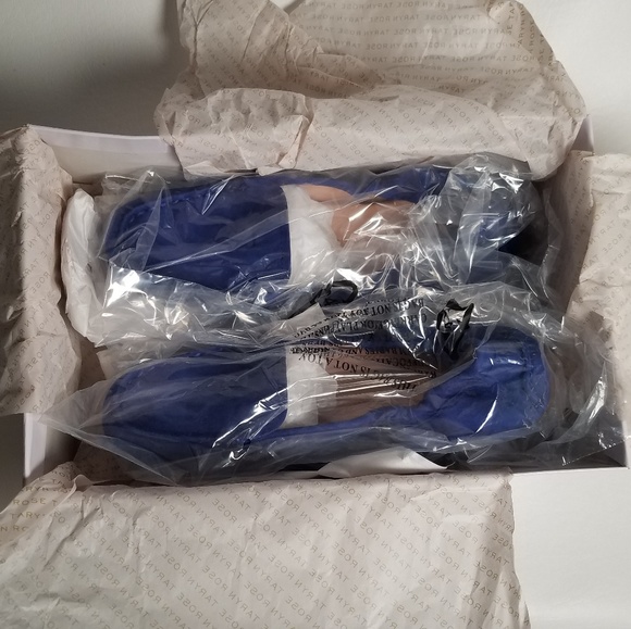 Taryn Rose Cobalt Blue Suede Driving Shoes - Picture 8 of 8